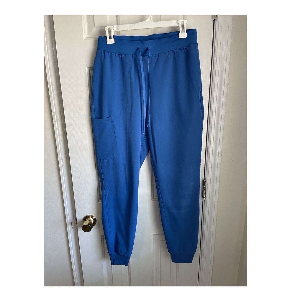 Mandala Scrub Jogger Pants Blue M Equa-Tek Technology Medical Solid